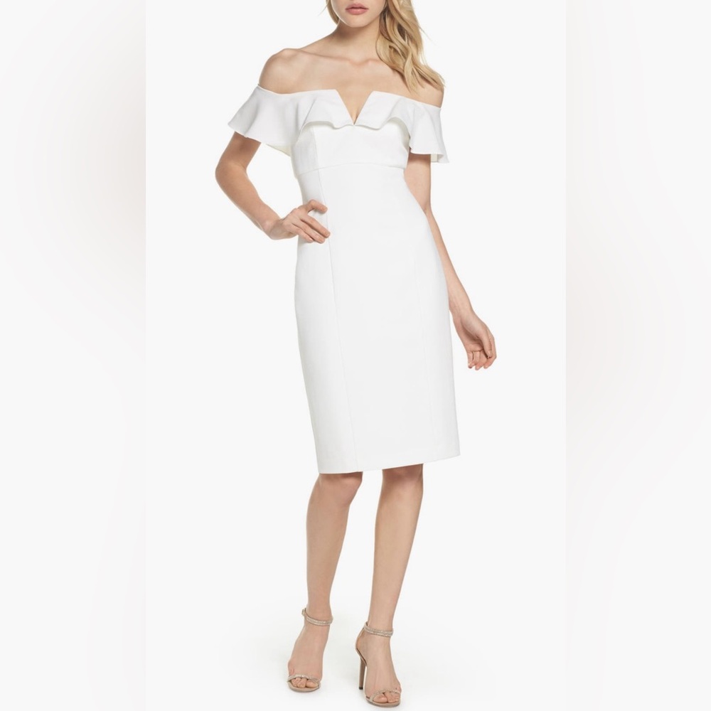 Vince Camuto Off the Shoulder Midi Dress